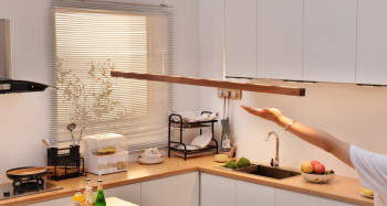 52w Echt-Holz Designer Pendelleuchte walnuss